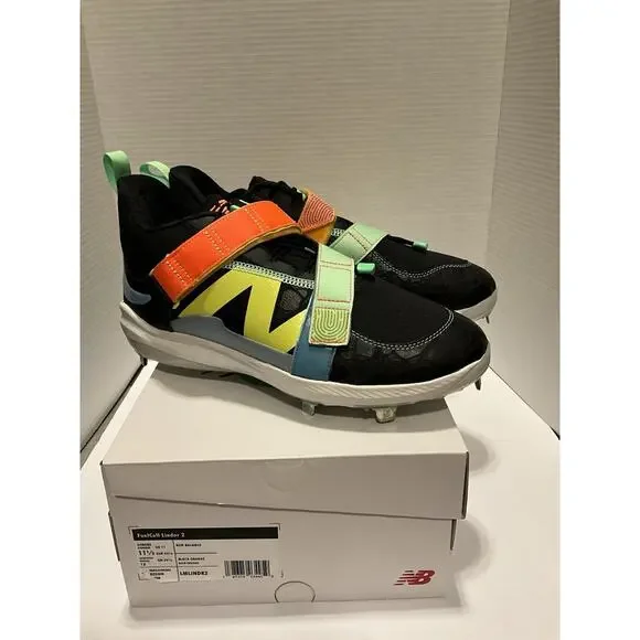 New Balance FuelCell Lindor 2 Baseball Cleats Size 11.5 Black Orange NIB - Picture 5 of 7